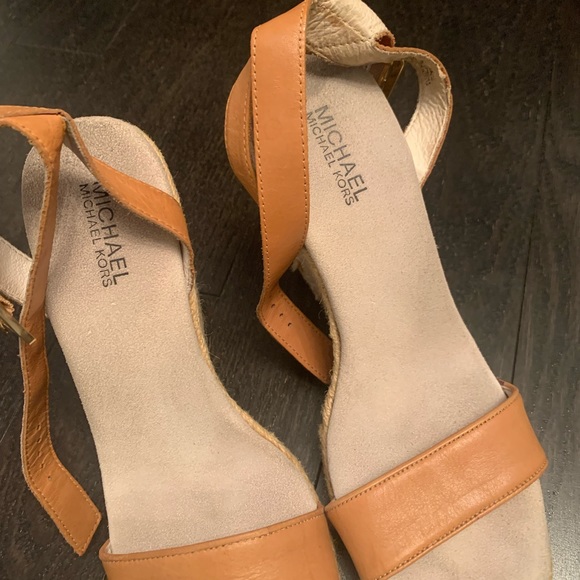 Leather Espadrille Wedge Sandal - MICHAEL KORS - Picture 3 of 3